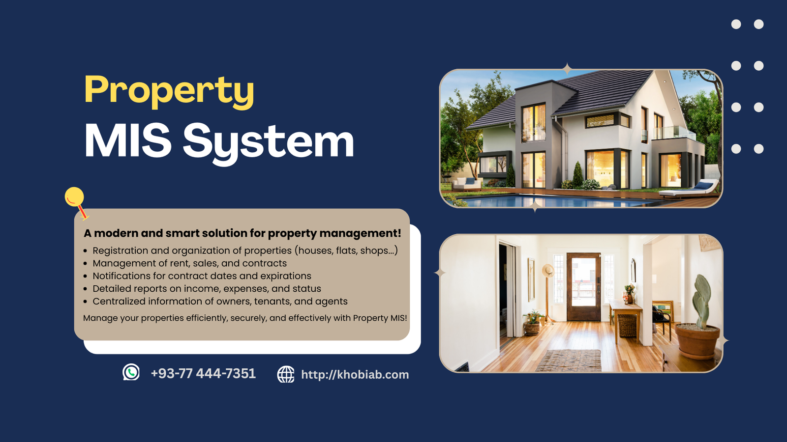 Property MIS System – Smart Property & Real Estate Management