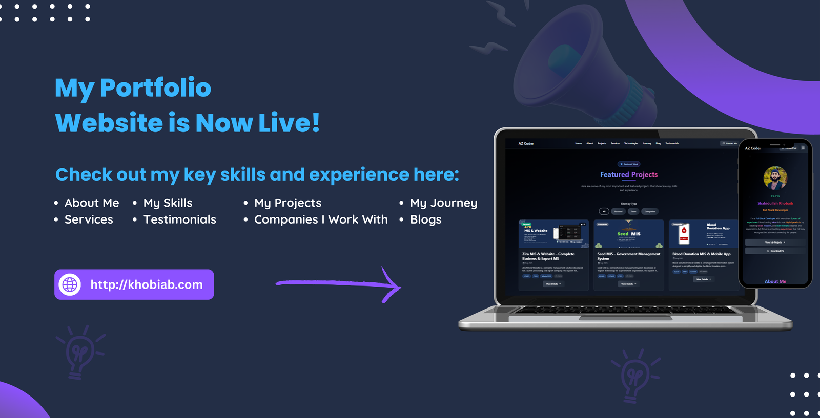 My Portfolio  Full Stack Project